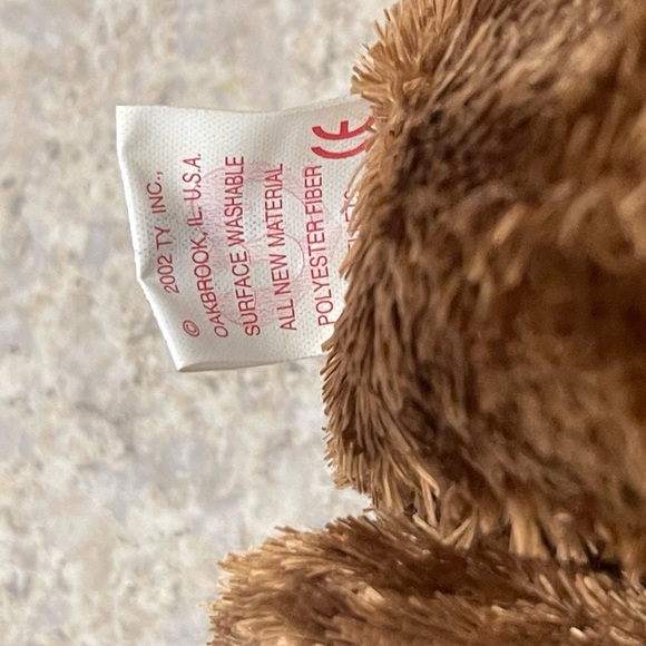 Ty Beanie Baby CHAMPION Bear 2002 DENMARK FIFA World Cup Vintage Ty Plush Animal - Picture 5 of 8